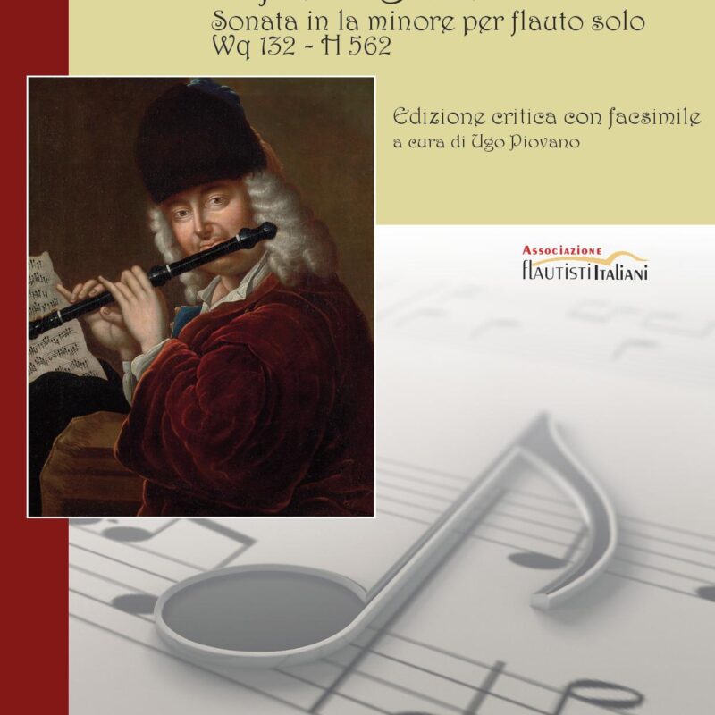 C.P.E. Bach - Sonata in la minore per flauto solo - ed. critica a cura di Ugo Piovano